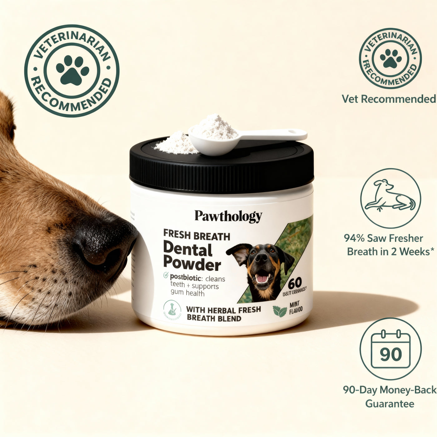 Pawthology Dog teeth cleaning powder